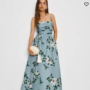 Reformation Kastoria Dress Green - Size 4